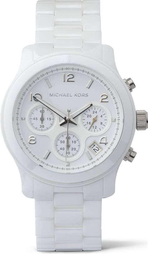 michael kors white ceramic watch macys|michael kors ceramic chronograph.